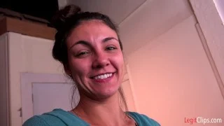 Beautiful BUSTY ALL-NATURAL AMATEUR model WILL SUCK COCK to PASS THE AUDITION even take LOAD TO FACE