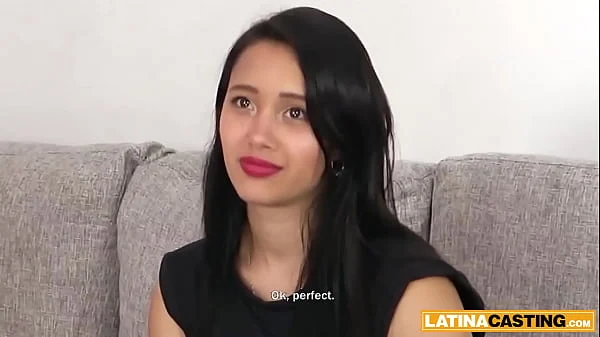 Hot brunette latina babe Lia Ponce commits to role during casting as a nasty anal whore