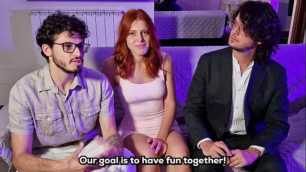 An innocent girl goes to a porn casting and finds herself with two cocks in her throat  – english subtitles