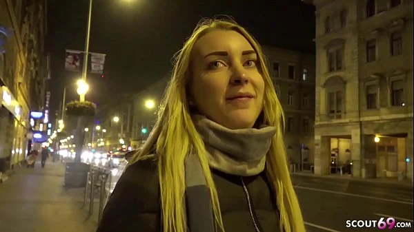 GERMAN SCOUT – BLONDE AMARIS OHNE KONDOM GEFICKT BEI STRASSEN FAKE MODEL JOB