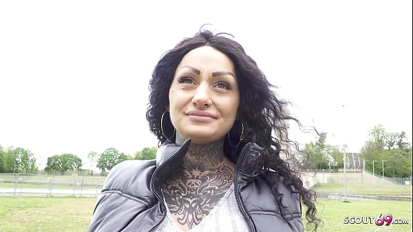 GERMAN SCOUT – Inked German Huge Boobs Bitch get her Asshole Fucked at Casting