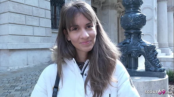 GERMAN SCOUT – Small Tits College Girl talk to Porn Sex at Model Job