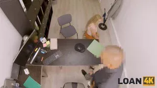 LOAN4K. Passionately fucking wet pussy loaner thinks about the offer